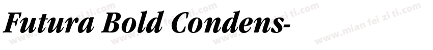 Futura Bold Condens字体转换